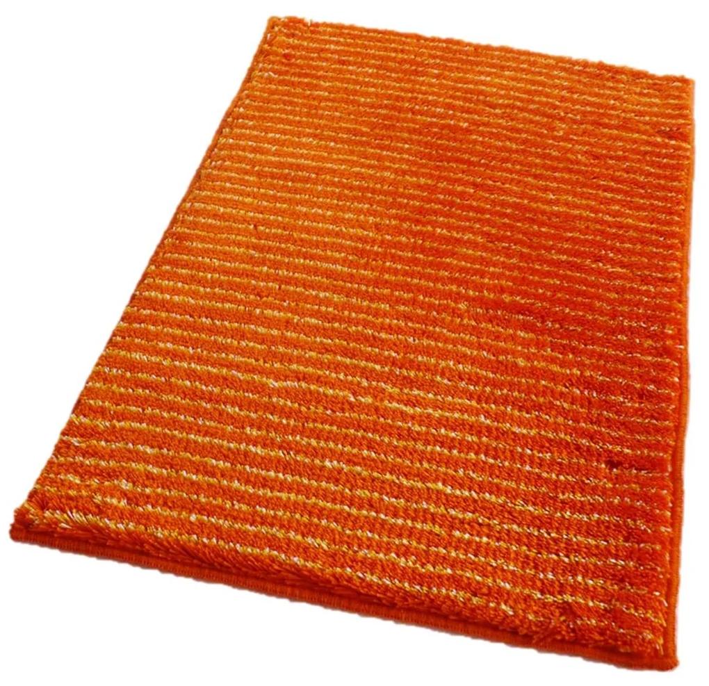 ROUTNER Kúpeľňová predložka PESCINA Oranžová 10611 - Oranžová / 60 x 100 cm 10611