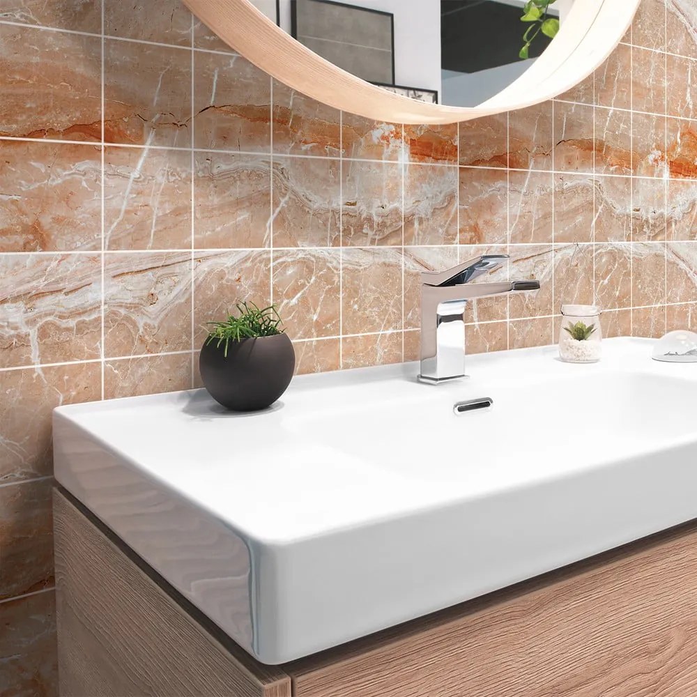 Súprava samolepiek na kachličky 24 ks 15x15 cm Marble Tiles Torino - Ambiance