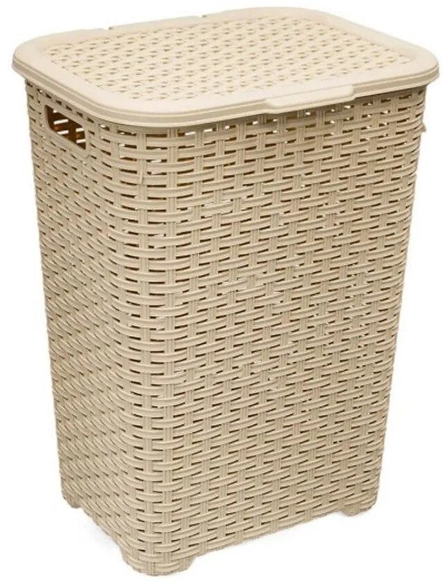 Kôš na bielizeň Katex 60 l rattan /béžový/