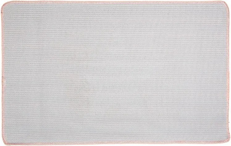 Ružová kúpeľňová predložka s hviezdou - 78*48*1 cm