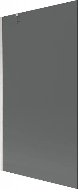 Mexen Next, 1-krídlová vaňová zástena 100 x 150 cm, 6mm šedé sklo, oceľová, 895-100-000-00-40-97