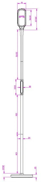 LED lampička XENIA 12W stmievateľná s časovačom(stôl/zem/clip)