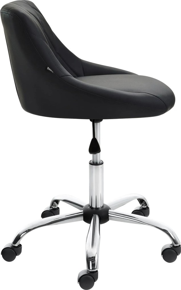 Pracovná stolička Lazio koženka - čierna