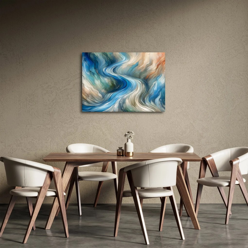 Obraz - Abstraktný prúd (70x50 cm)