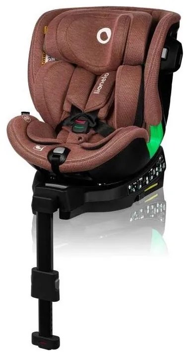 Lionelo - Autosedačka so základňou otočná HARMONY i-Size 40-150 cm tehlová