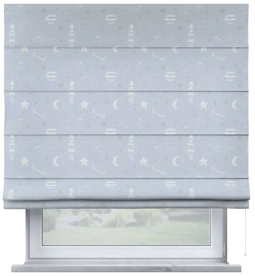 Modrosivá detská roleta 170x130 cm Magic - Yellow Tipi