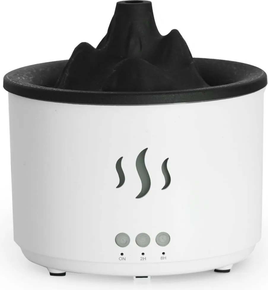 Aróma difuzér RDF3 v tvare sopky - 500 ml - biely