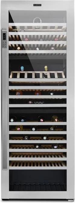 Klarstein Botella Trium, 3-zónová chladnička na víno, 617 l, trieda B, UV sklo, ušľachtilá oceľ