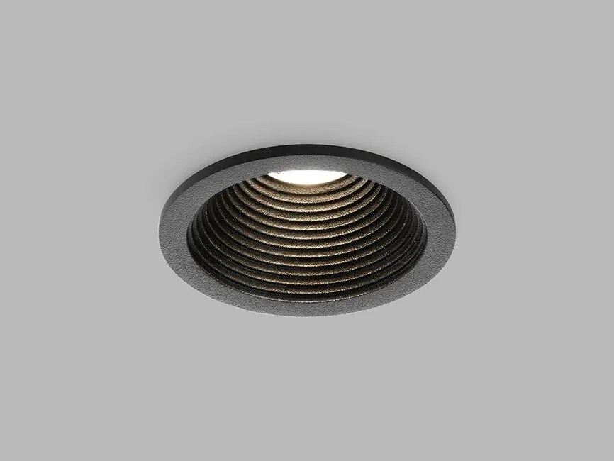 LED2 2111033D Zapustené svietidlo SPLASH LED 7W, 3000K, 525lm, IP54, čierna, DALI/PUSH