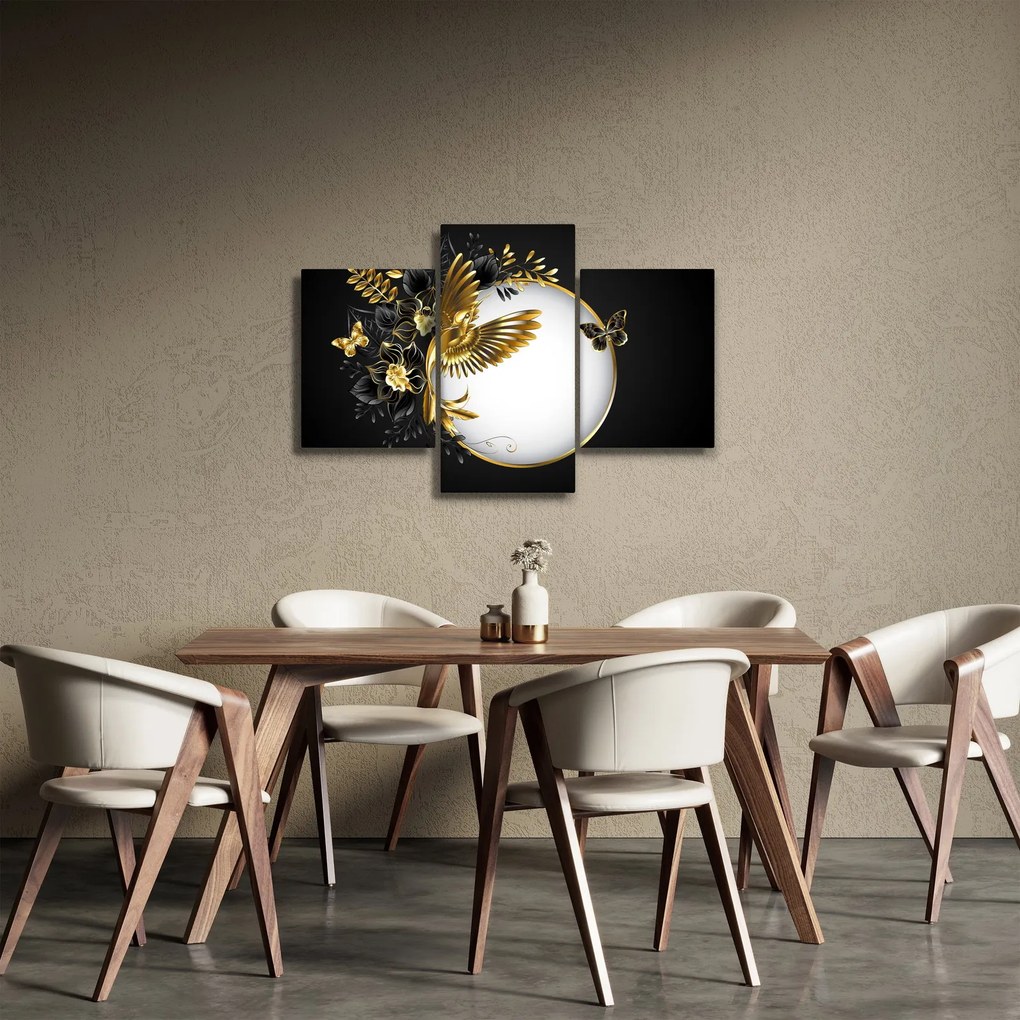 Obraz - Guľa so zlatými motívmi (90x60 cm)