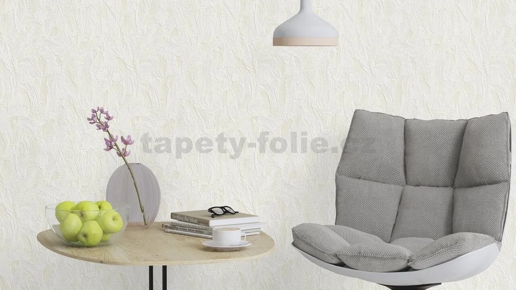 Vliesové tapety na stenu IMPOL TRADE 470406, rozmer 10,05 m x 0,53 m, bielo-béžová štruktúra, IMPOL TRADE