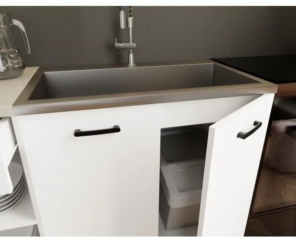 Kuchynská linka ARLEN 180 cm biela