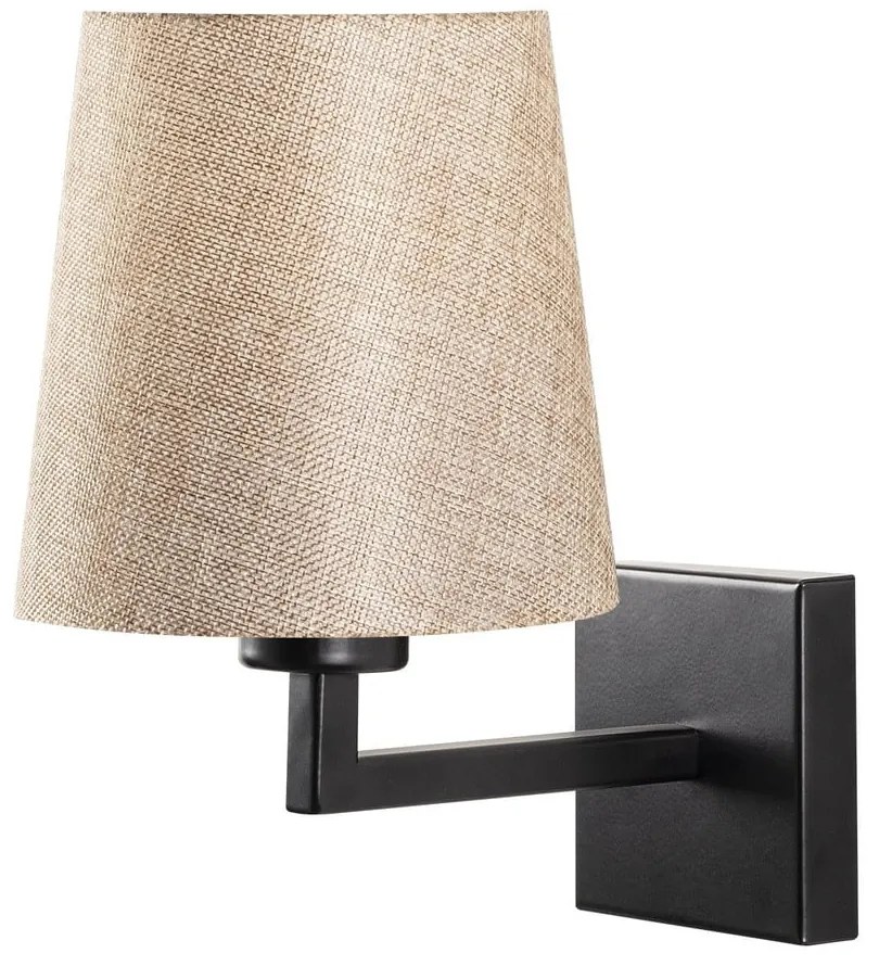 Čierne/krémovobiele nástenné svietidlo ø 18 cm Profil – Opviq lights