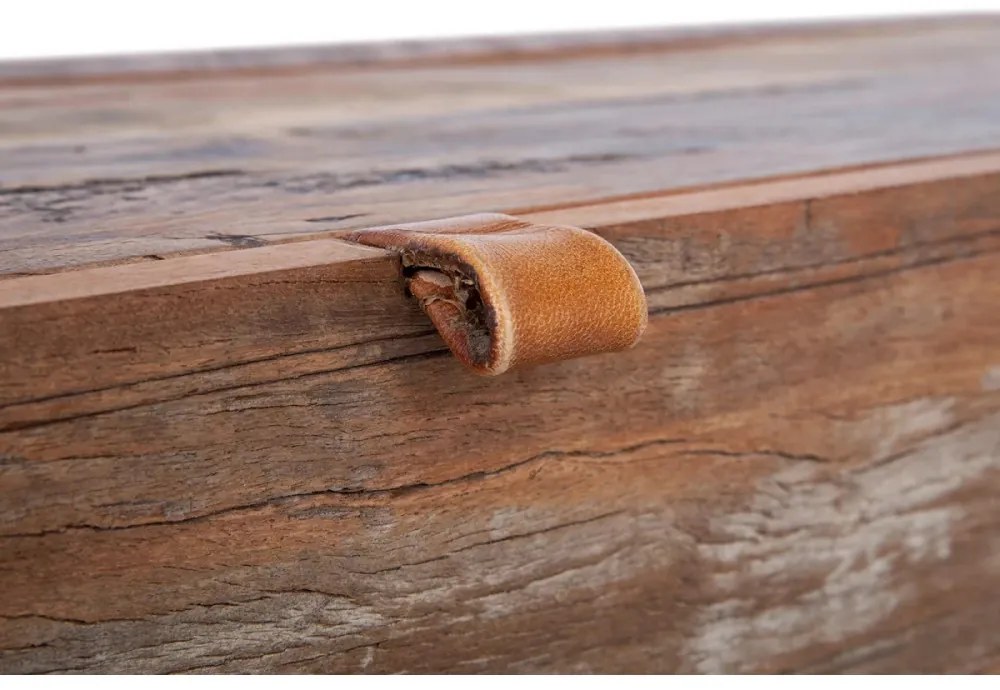 furniture-nabytek.cz - Masívny príborník Oldwood z recyklovaného dreva, lakovaný, prírodná farba – 180×40×75 cm