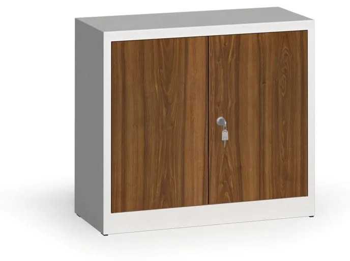Alfa 3 Zvárané skrine s lamino dverami, 800 x 920 x 400 mm, RAL 7035/orech