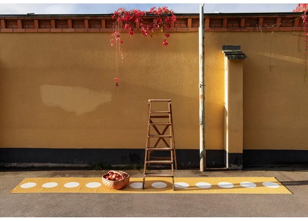 Okrovožltý vnútorný a vonkajší behúň 70x150 cm Vera Ochre – Pappelina