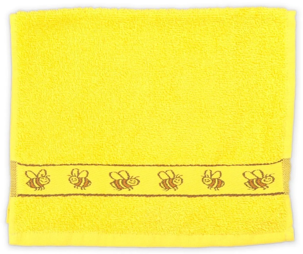 Detský uterák KIDS žltý 30x50 cm