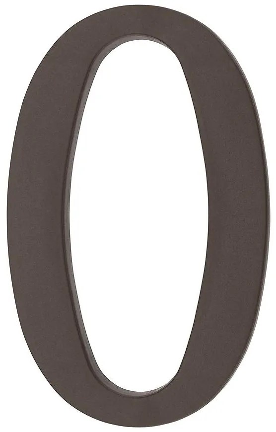 Číslica 0 plastová hnedá 18 cm