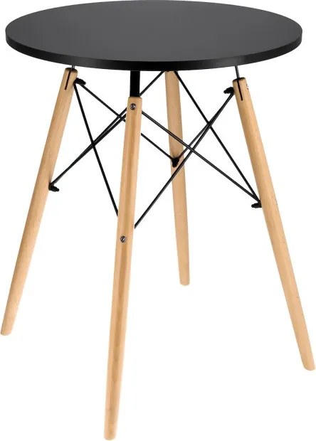 Príručný stolík TOD čierny / naturálny