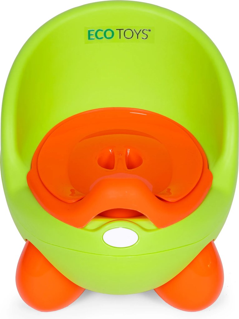 Detský nocník ECOTOYS pre deti od 12 mes., vyberateľná miska, protišmykové nožičky, zelený