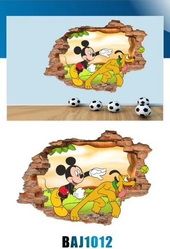 3D samolepka na stenu myšiak Mickey  3