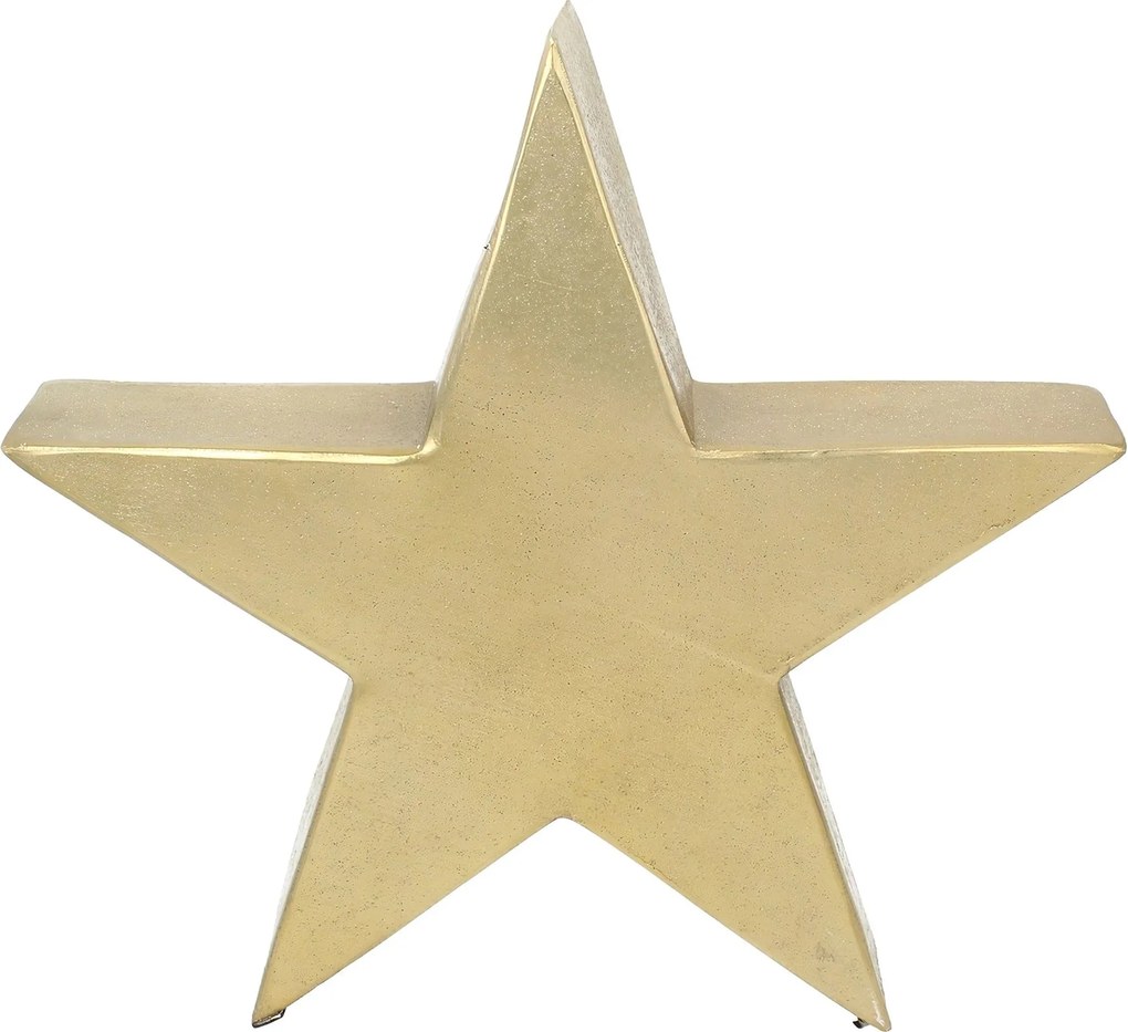 Dekorácia Vianočná hviezda 38cm zlatá