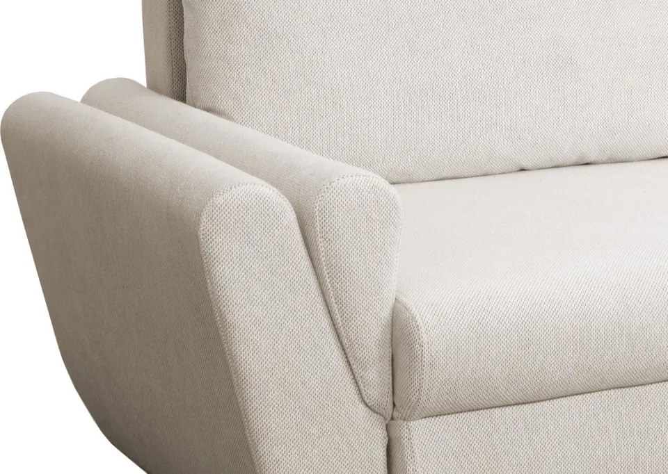 Rohová sedačka Helvetius, krémová látka