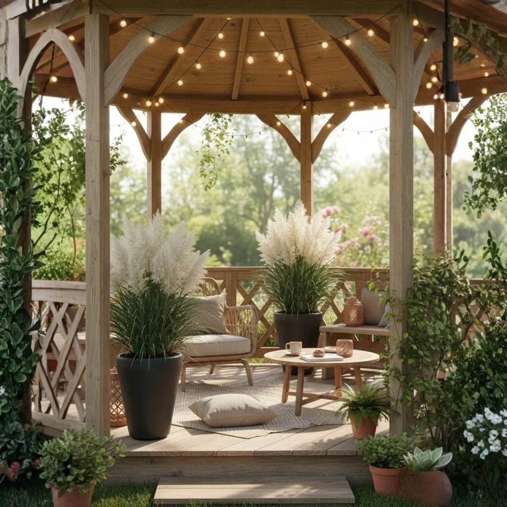 Sada 2 ks květináčů Purea 51,2x39,5/34,9x39,5 cm antracitová