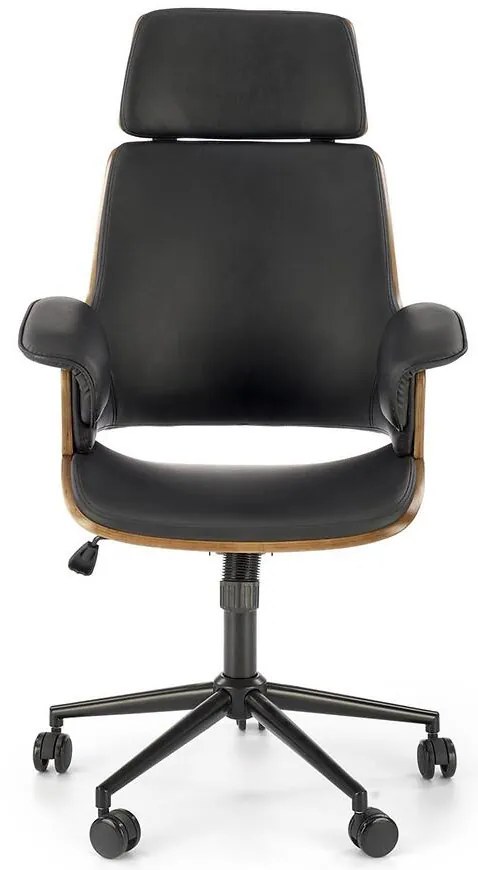 Otočné kreslo Weber orech/čierna