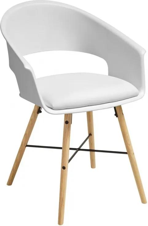 Židle Bradley, bílá S_SCHDN22322-2 SCANDI+
