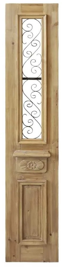 Hnedočierný antik dekoratívny panel na postavenie Sutt French - 30*5*167 cm