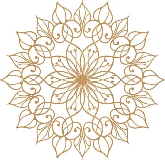 Drevená mandala Kvet života - Luxusná nástenná dekorácia | SENTOP HDF0247