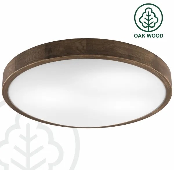 BRILAGI - LED stropné svietidlo CARVALHO SLIM 3xE27/15W/230V dub/orech priem. 47 cm