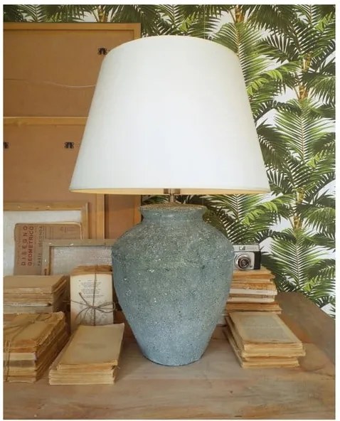 Keramická stolová lampa Orchidea Milano Saint Tropes Greenish Grey, ⌀ 50 cm