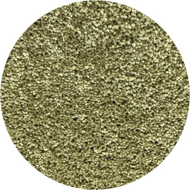 Vopi koberce Kruhový koberec Udine zelený - 160x160 (průměr) kruh cm