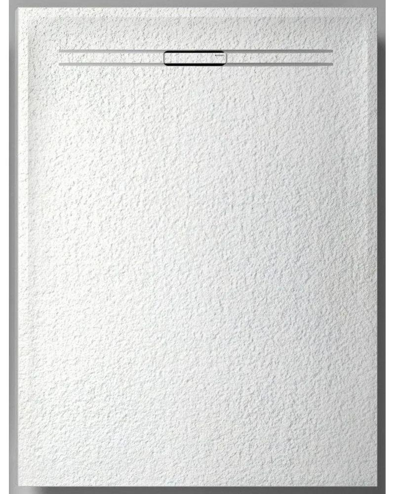 GEBERIT Sestra obdĺžniková sprchová vanička z kamennej živice, 800 x 1600 x 40 mm, protišmyk, biela/bridlicová štruktúra, 550.258.00.2