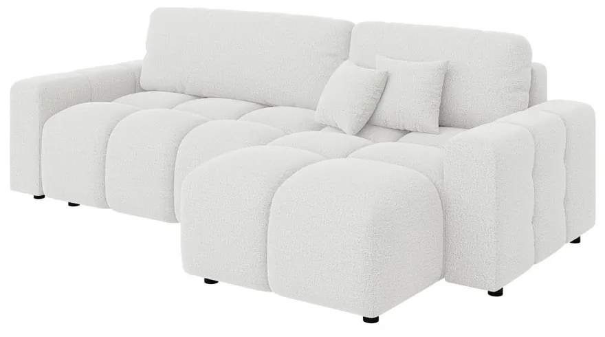 Biela rozkladacia rohová pohovka (variabilná) Luki – Ropez