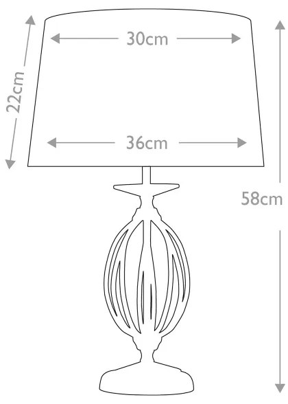 Elstead AG-TL-POL-BRASS - Stolná lampa AEGEAN 1xE27/60W/230V zlatá