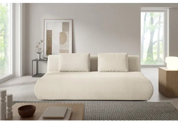 Rozkladacia trojmiestná pohovka FANO krémová