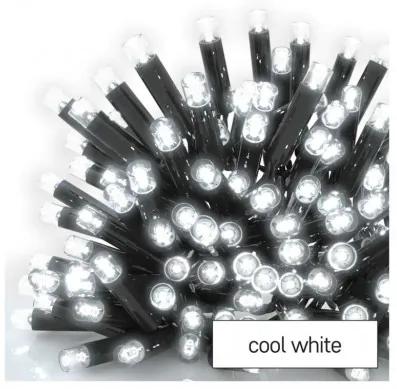 Profi LED spojovacia reťaz čierna, 10 m, vonkajšia aj vnútorná, studená biela