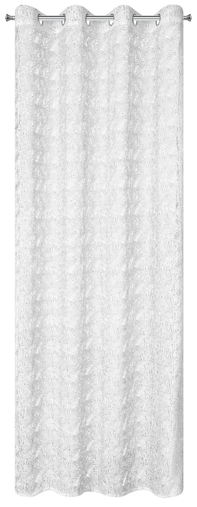 ZÁCLONA NA KRÚŽKOCH MONI 140X250 CM BIELA