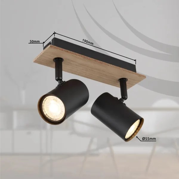 Globo 57905-2 - Bodové svietidlo LINCA 2xGU10/35W/230V