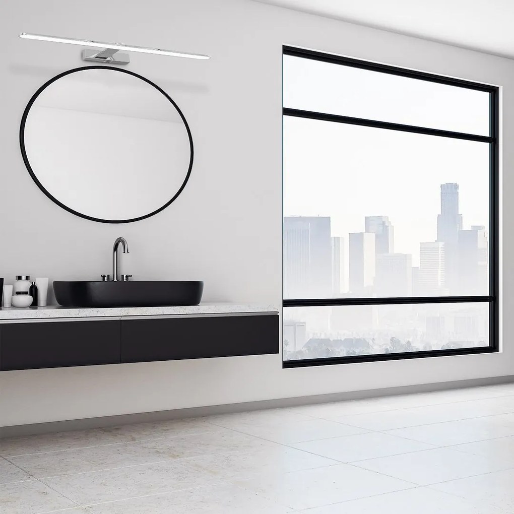 EUlight Nástenné LED svietidlo Splash, 1x LED 12w, 4000k, (60 cm), ch