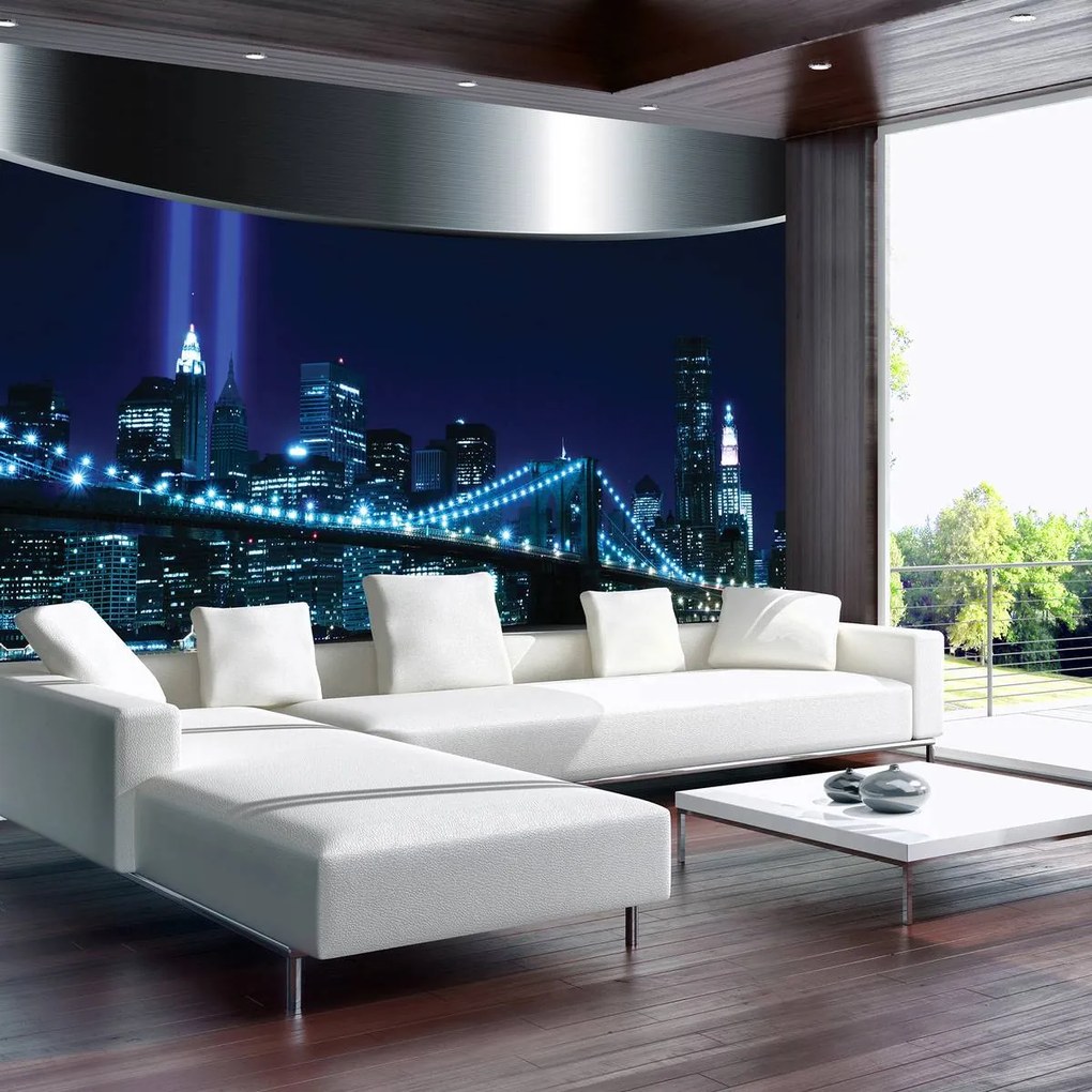 Fototapeta - Mesto v noci (152,5x104 cm)