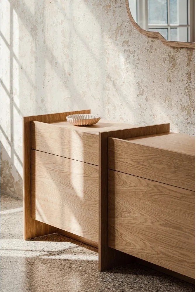 Komoda v dekore duba v prírodnej farbe 146x76x51 cm Hido – noo.ma