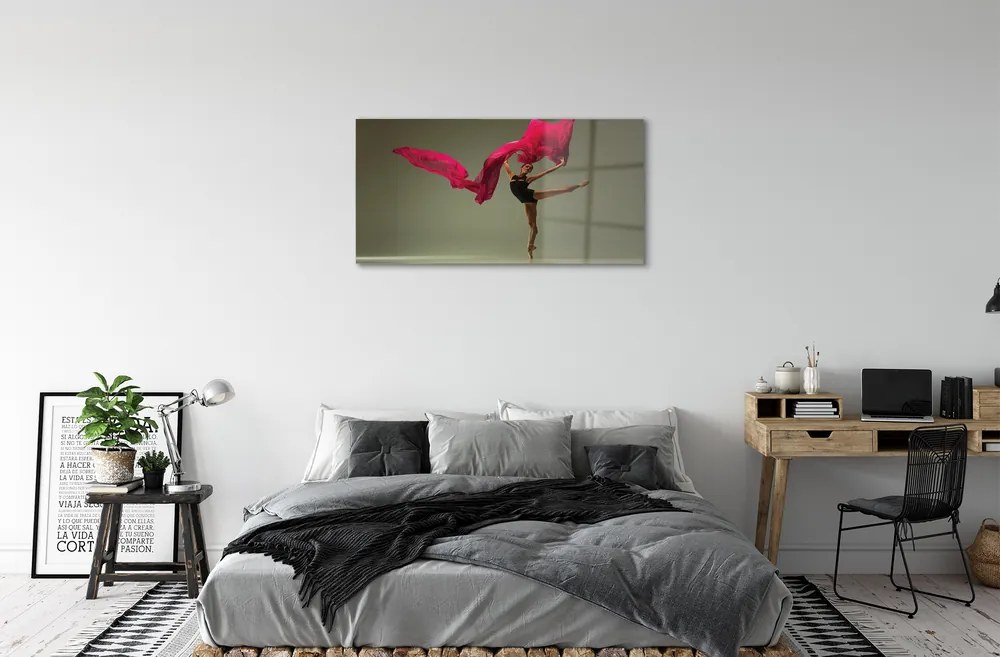 Obraz plexi Baletka ružová materiál 100x50 cm