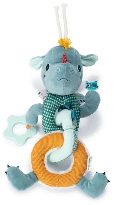 Lilliputiens - Plyšová reťaz s hryzátkom dráčik Joe