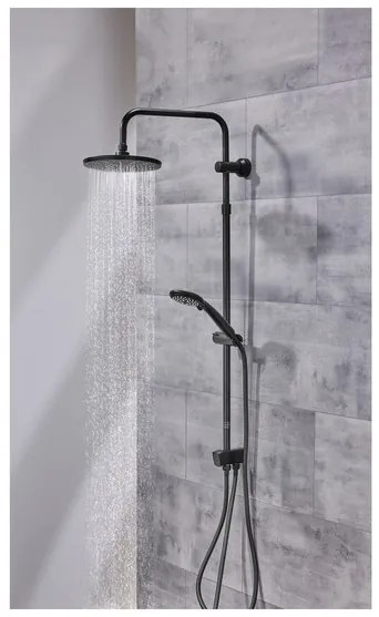 Livarno home Súprava hlavovej sprchy (čierna)  (100378989)