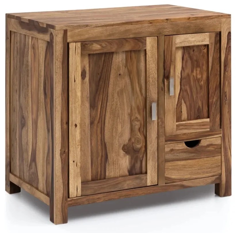 furniture-nabytek.cz - Masivní sada koupelnového nábytku Lagos small z palisandru, lakovaná, hnědá