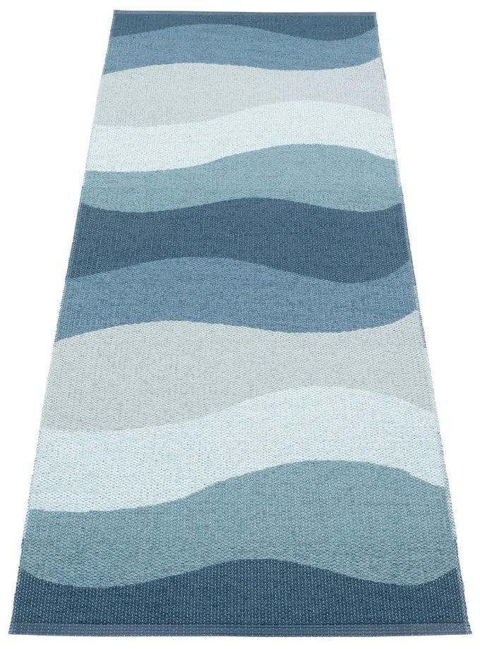 Modrý vnútorný a vonkajší behúň 70x200 cm Urvi Water – Pappelina